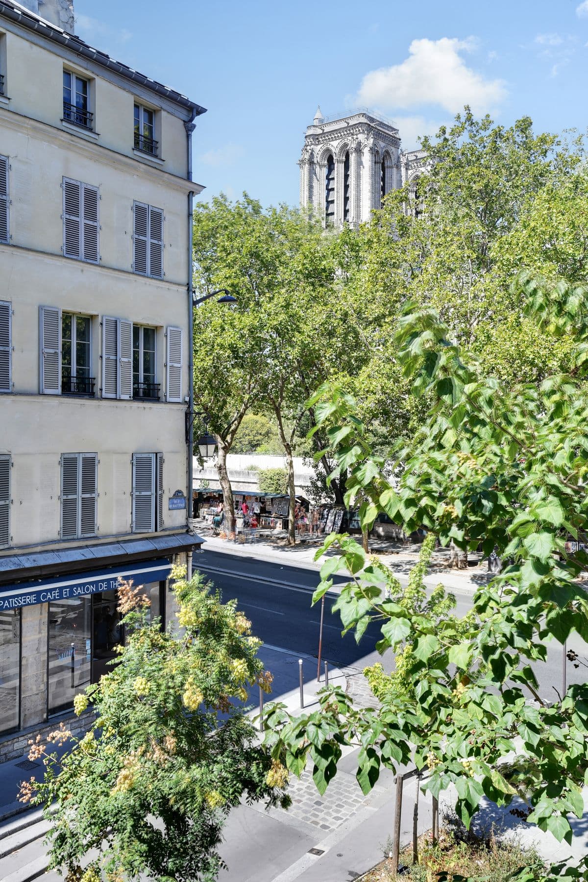 Vue sur Notre-Dame de Paris depuis l'hôtel